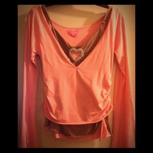 Sweet Tees by VS Layered Tank Shirt - Size XS