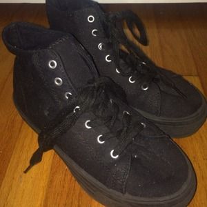 Black Platform Sneakers