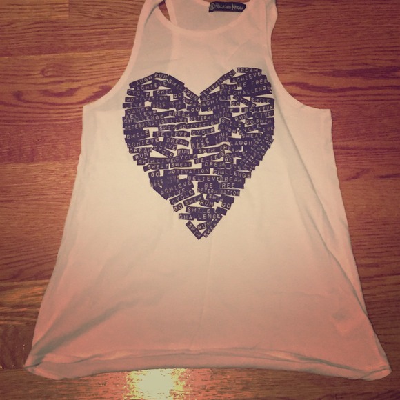 Recycled Karma inspirational tank with heart - Picture 1 of 2