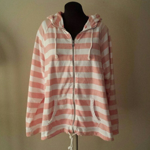 Striped Zip Hoodie