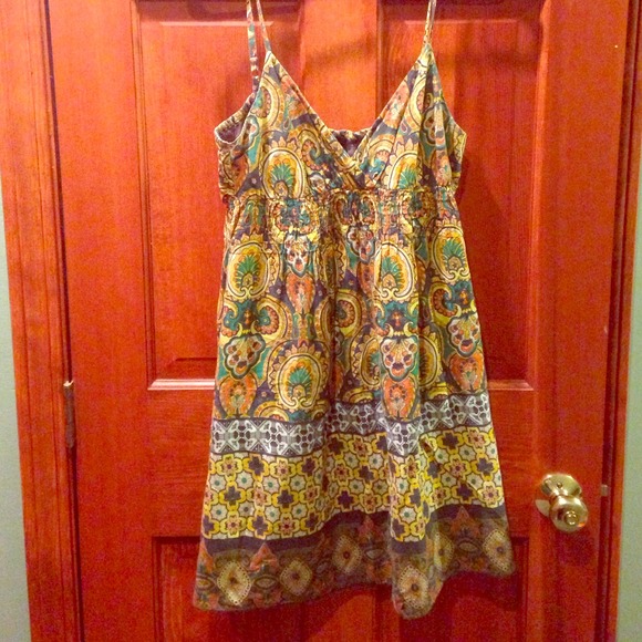 7️⃣ SALE: Forever 21 Funky Patterned Sundress - Picture 1 of 4