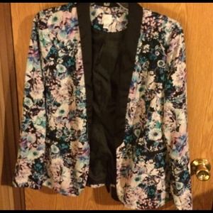 Flower Print Blazer
