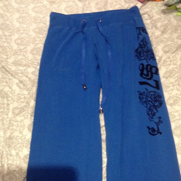 Blue sweat pants