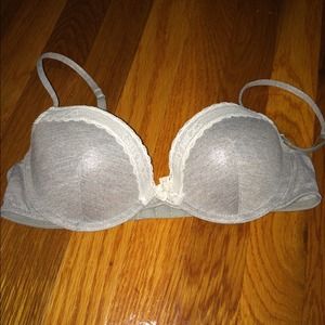 Gilly Hicks Grey Demi Bra