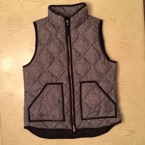 J Crew Factory Herringbone Excursion Vest