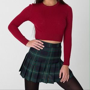 American Apparel Plaid Tennis Skirt