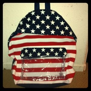 American flag backpack
