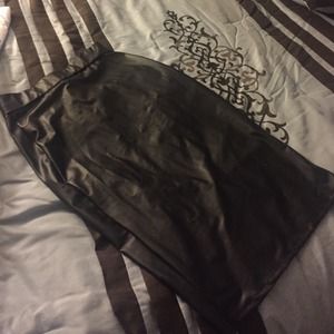 Brand New Faux Leather Pencil Skirt