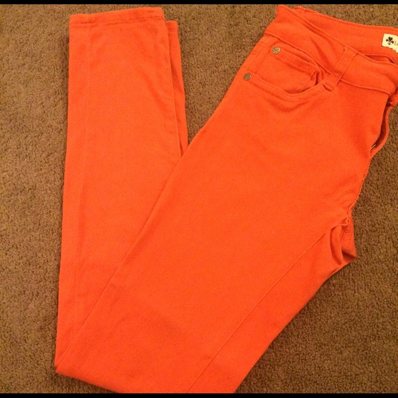 Love Culture Pants - Orange Skinny Jeans