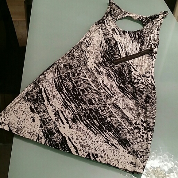 Guess Black and Creme Knit Dress