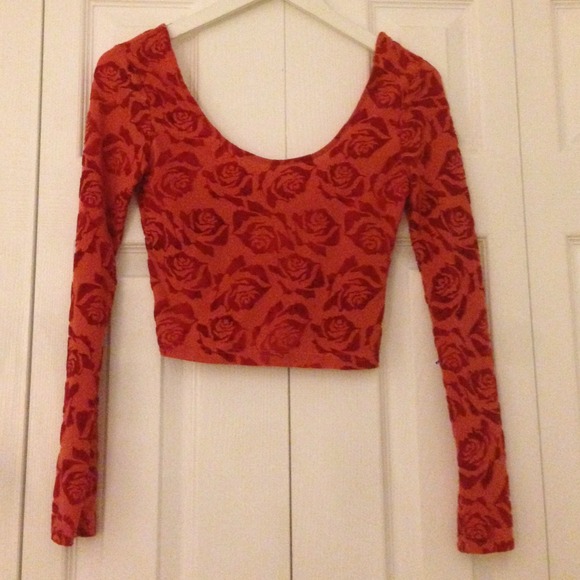 Nasty gal velvet crop top!