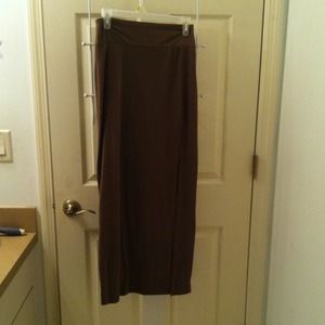 Brown maxi skirt