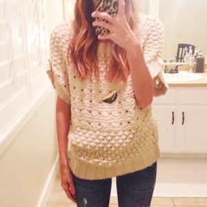 Chunky dolman sleeve sweater