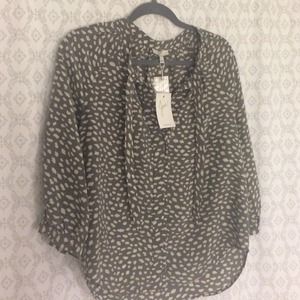 NWT Gray Printed Joie Blouse