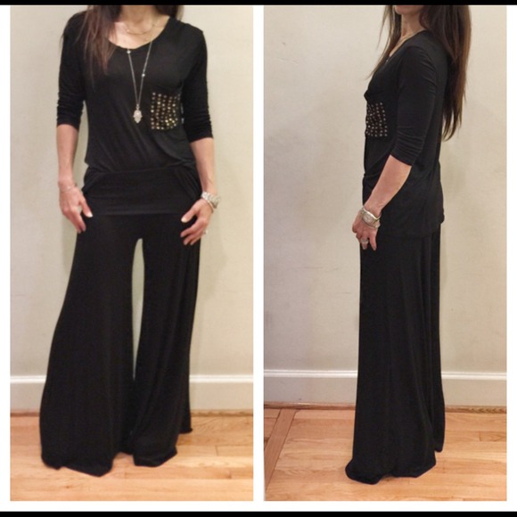 Black stud pocket top LOWEST PRICE SALE - Picture 2 of 4