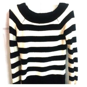 Black and white sweater