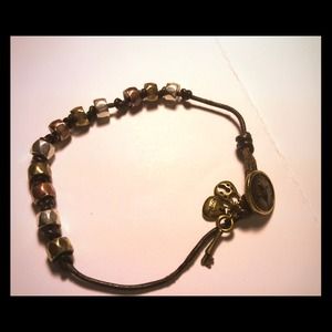 Leather Fossil Bracelet