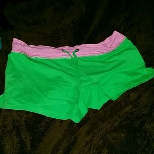 Large pink & green shorts