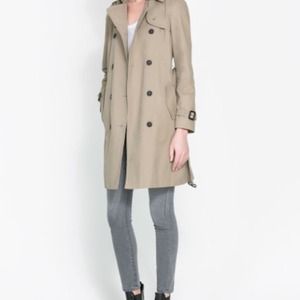 ❤️️NWT Zara black trench coat detachable lining❤️