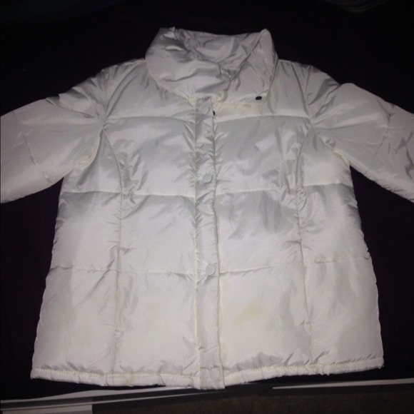 White Puffy Winter Jacket