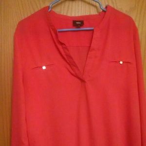 Salmon Chiffon Blouse