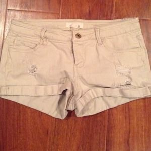Khaki forever21 shorts