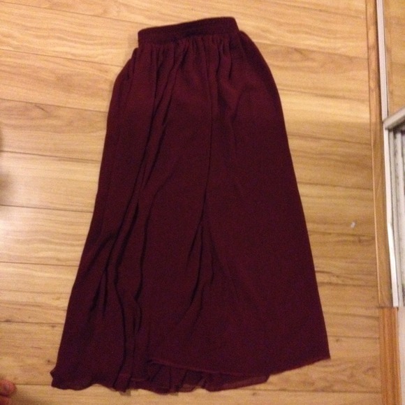American Apparel Chiffon Maxi Skirt