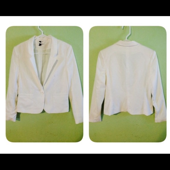 H&M White Blazer.
