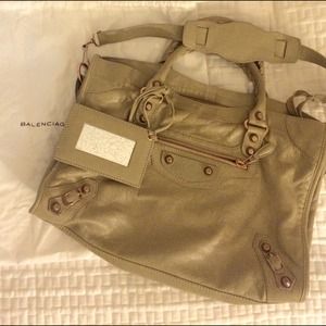 AUTHENTIC balenciaga 2012 giant city rose gold!