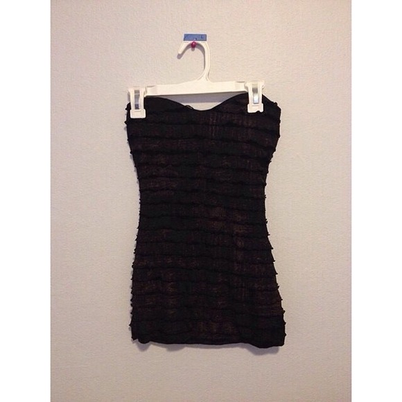 Strapless bodycon tube top