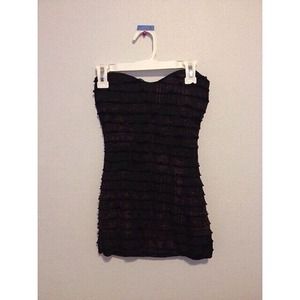 Strapless bodycon tube top