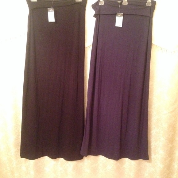 MAXI SKIRTS- black/medium & navy blue/large
