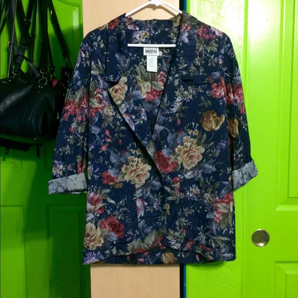 Vintage Floral Blazer