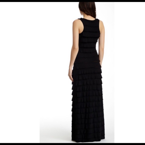 Black Max Studio Tiered Maxi Dress - Picture 2 of 4