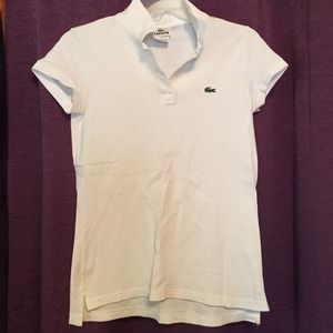 White Lacoste polo shirt