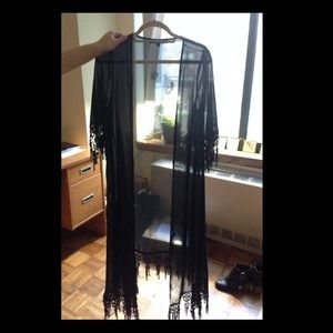 For Love and Lemons Maxi Cardigan- LIKE NEW COND