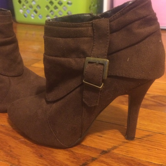 Brown booties