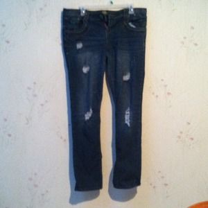Women's almost famous jeans with fashion holes