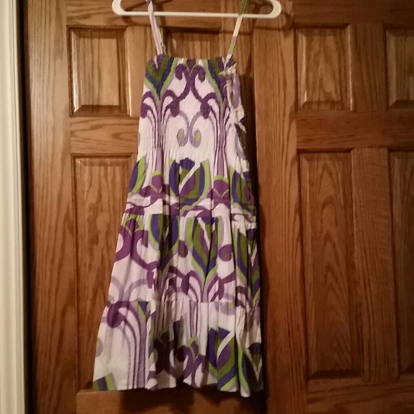 Bold printed White Dress