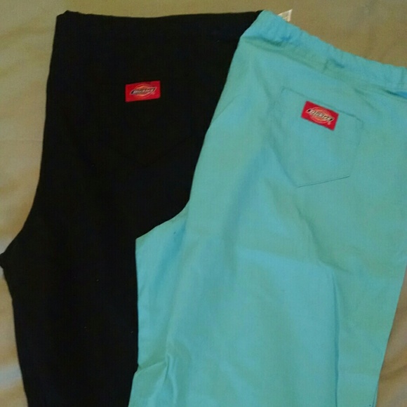 Two pairs of dickies flair scrub bottoms