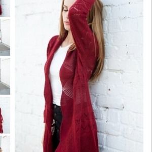 Brandy melville abbey cardigan Burgundy/maroon