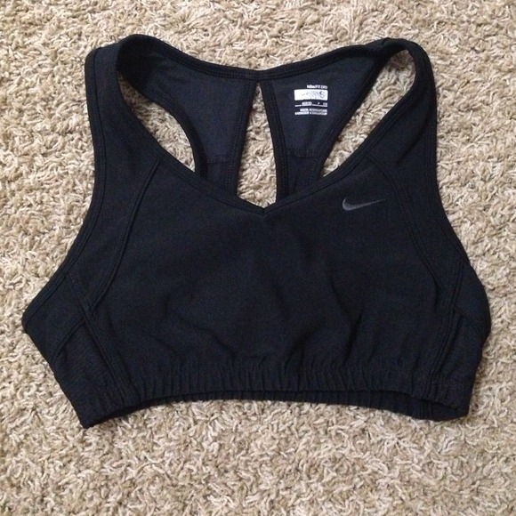 Black Nike sports bra