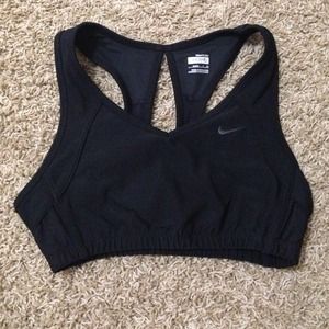 Black Nike sports bra