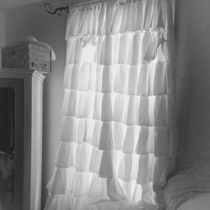 Shabby chic ruffled Curtains