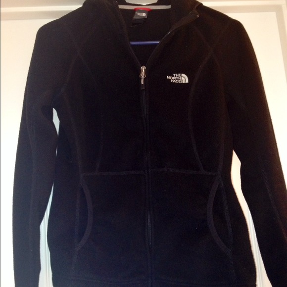 Black Hooded North Face Jacket
