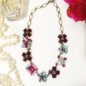 Pink statement necklace