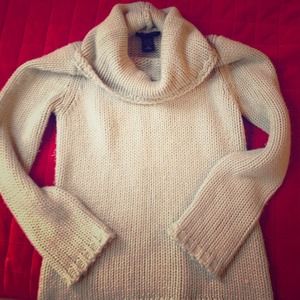 Cow Neck Light Blue Sweater