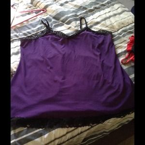 Purple Lace Tank Top
