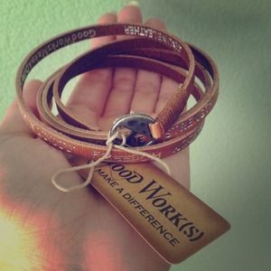 Leather Give Back bracelet