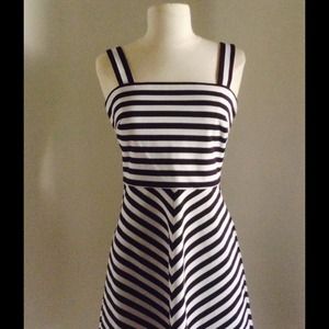 Michael Michael Kors Mitered Striped Dress